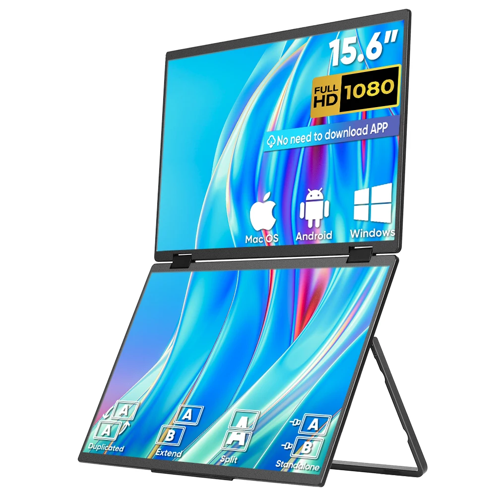 Monitor Portable Usb - Monitor Portatile Pieghevole da 15,6 Pollici