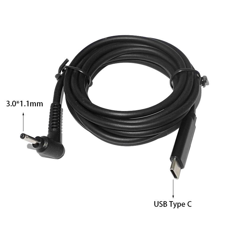 Laptop Lock Cable - USB tipo C a cc 3.0x1.1mm