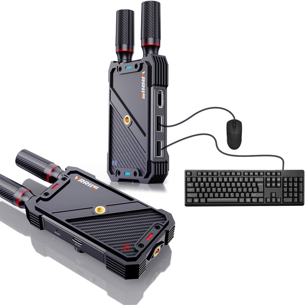 Laptop Accessories Gaming - VRRIIS WL082K 400m Wireless HDMI KVM