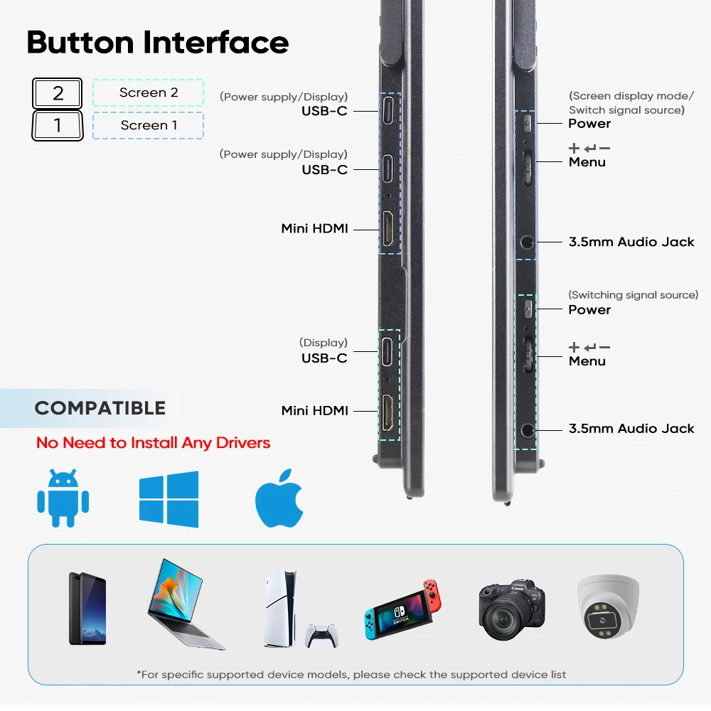 Monitor Portatile Pieghevole d - Monitor Portable Usb recensione e prezzo