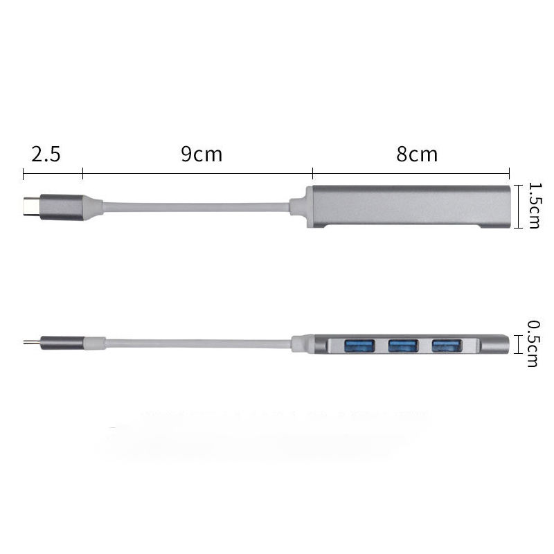 Multi Splitter in alluminio 4  - Laptop Accessories Hub recensione e prezzo