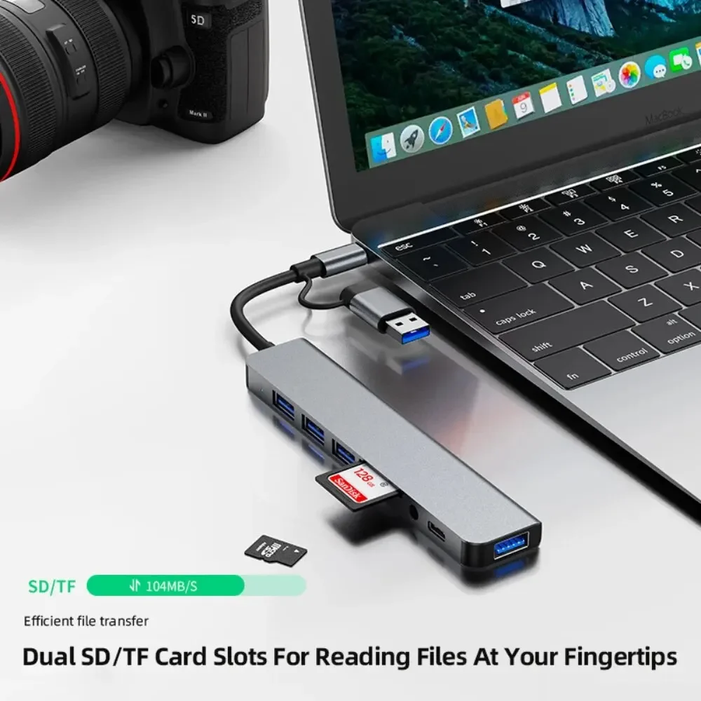 Hub USB-C 8 in 2 con lettore d - Laptop Accessories Hub recensione e prezzo